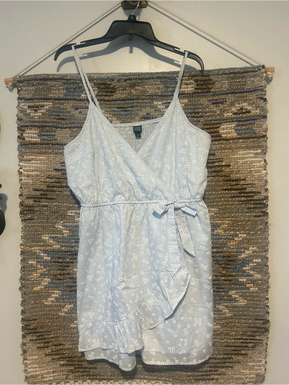Wild Fable Light Blue Eyelet One Piece Wrap Skort